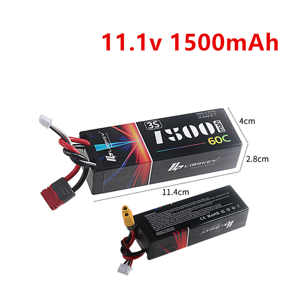 Drone Battery 3S - 11.1V 1500mAh Lipo Battery For RC