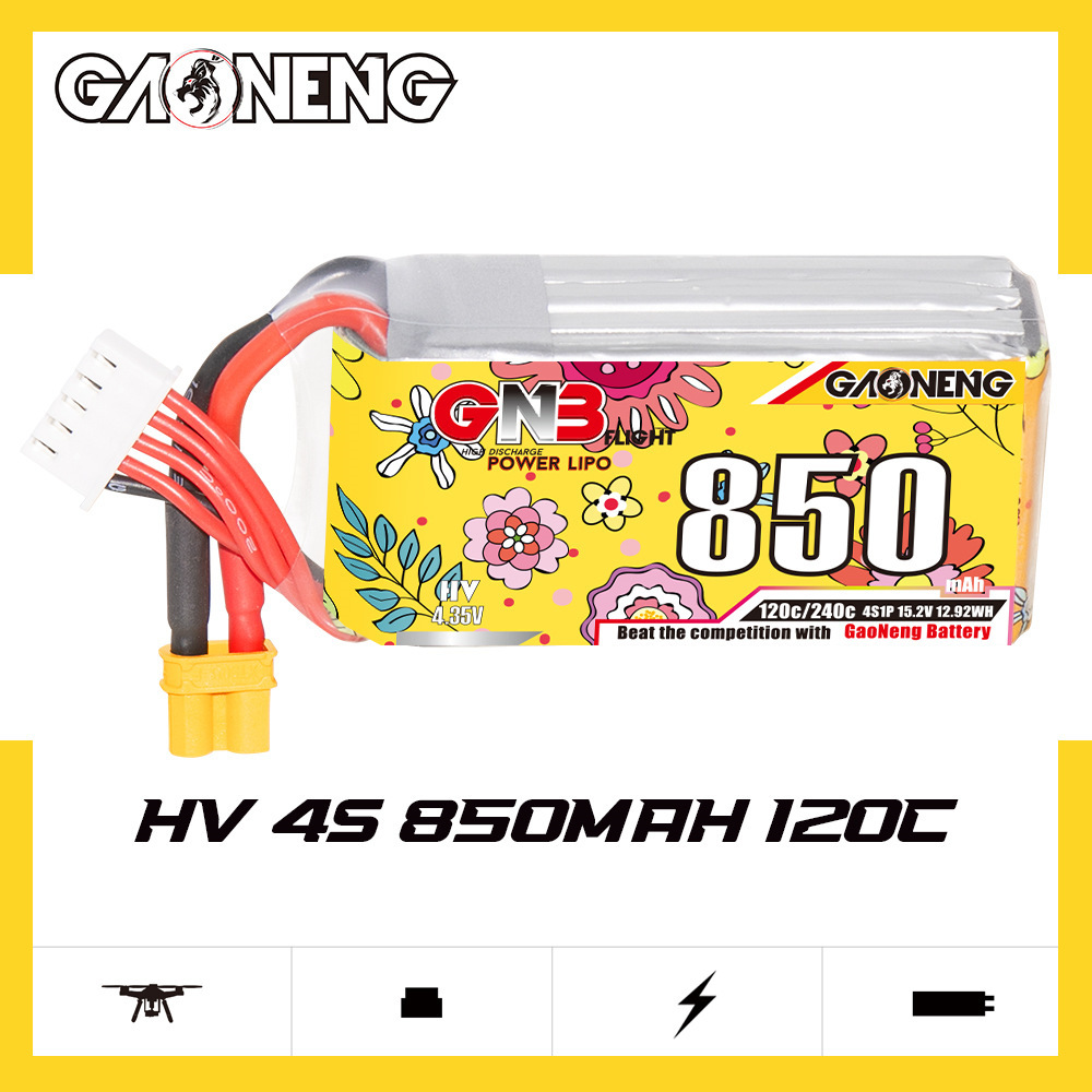 Upgraded GNB 4S 15.2V 850mAh L - Drone Battery 4S recension och pris