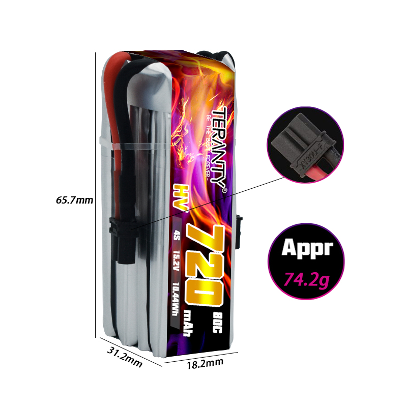 TERANTY 720mAh 4S 15.2V HV Lip - Drone Battery 4S recension och pris