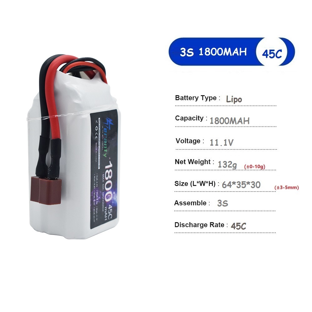 11.1V LiPo Battery 3S 1500mah  - Drone Battery Li-Ion recension och pris